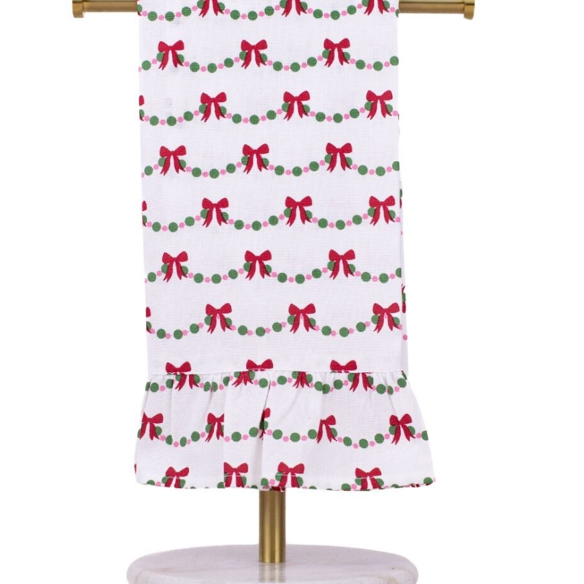 Bows Ruffle Towel