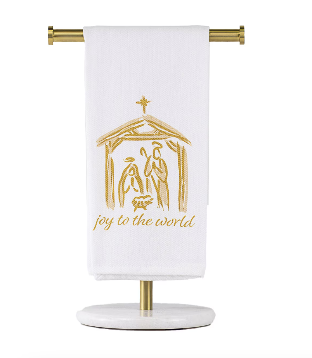 Joy to the World Golden Towel