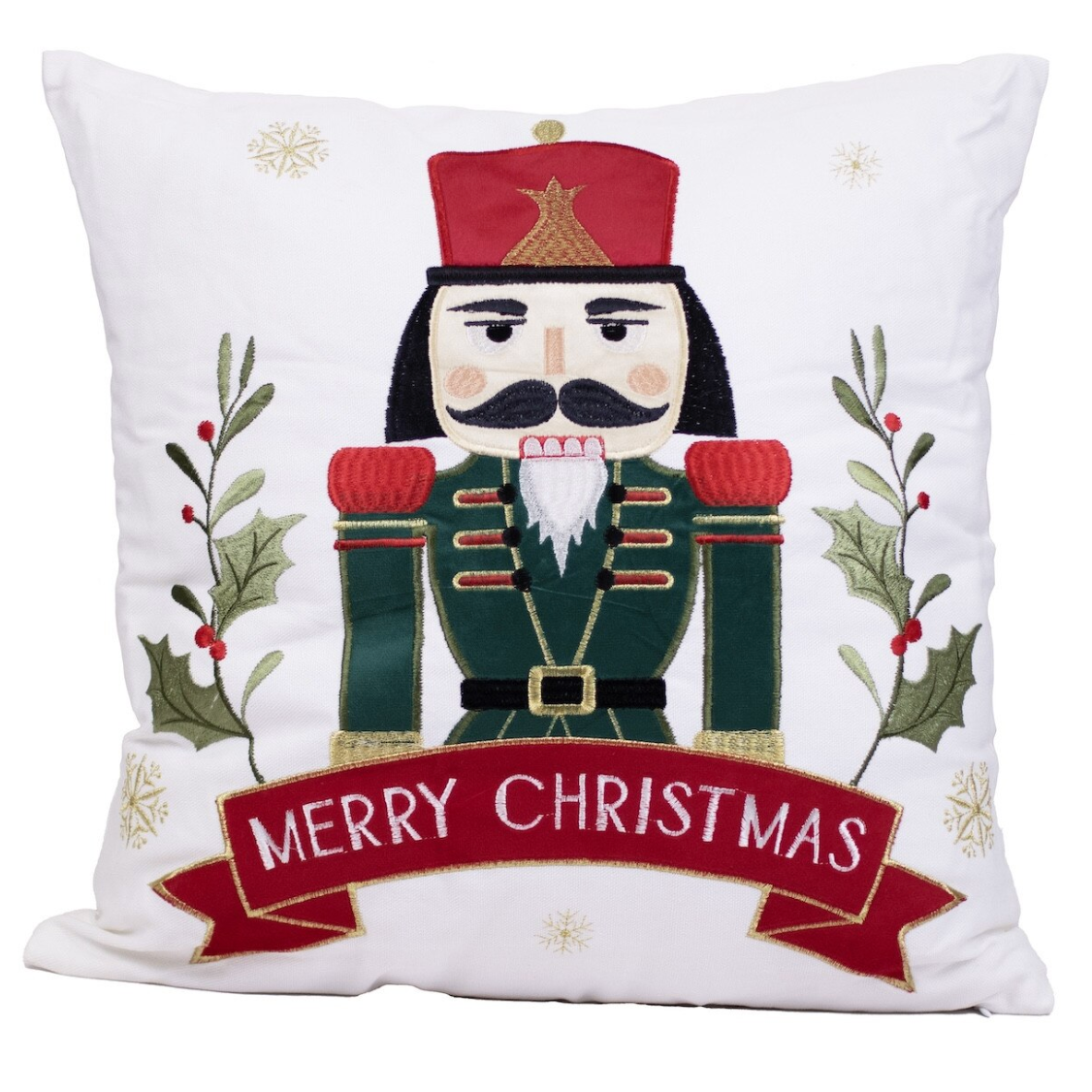 Merry Nutcracker Pillow