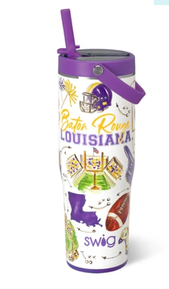Tailgates in Baton Rouge: 30oz Leakproof Tumbler