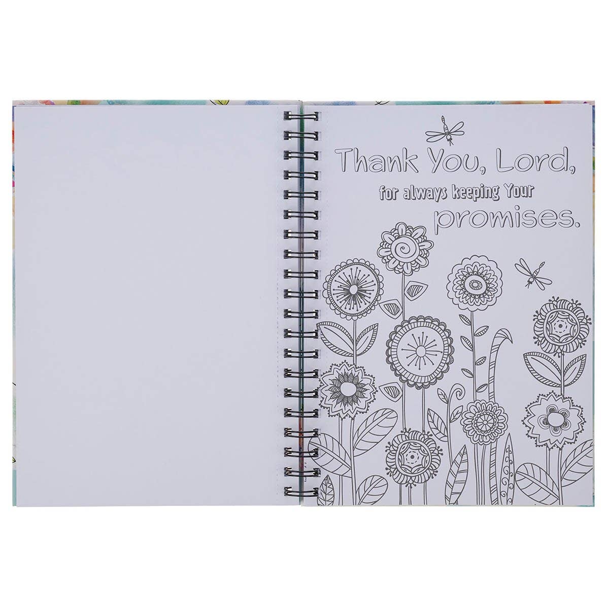 Coloring Book: Spiral Prayers & Praises for Girls