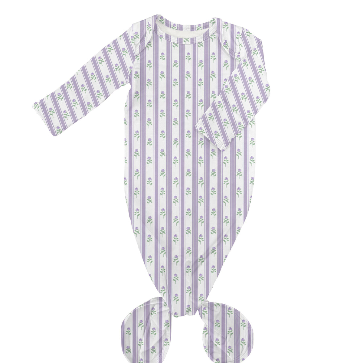 Lilac Ribbons Knotted Gown