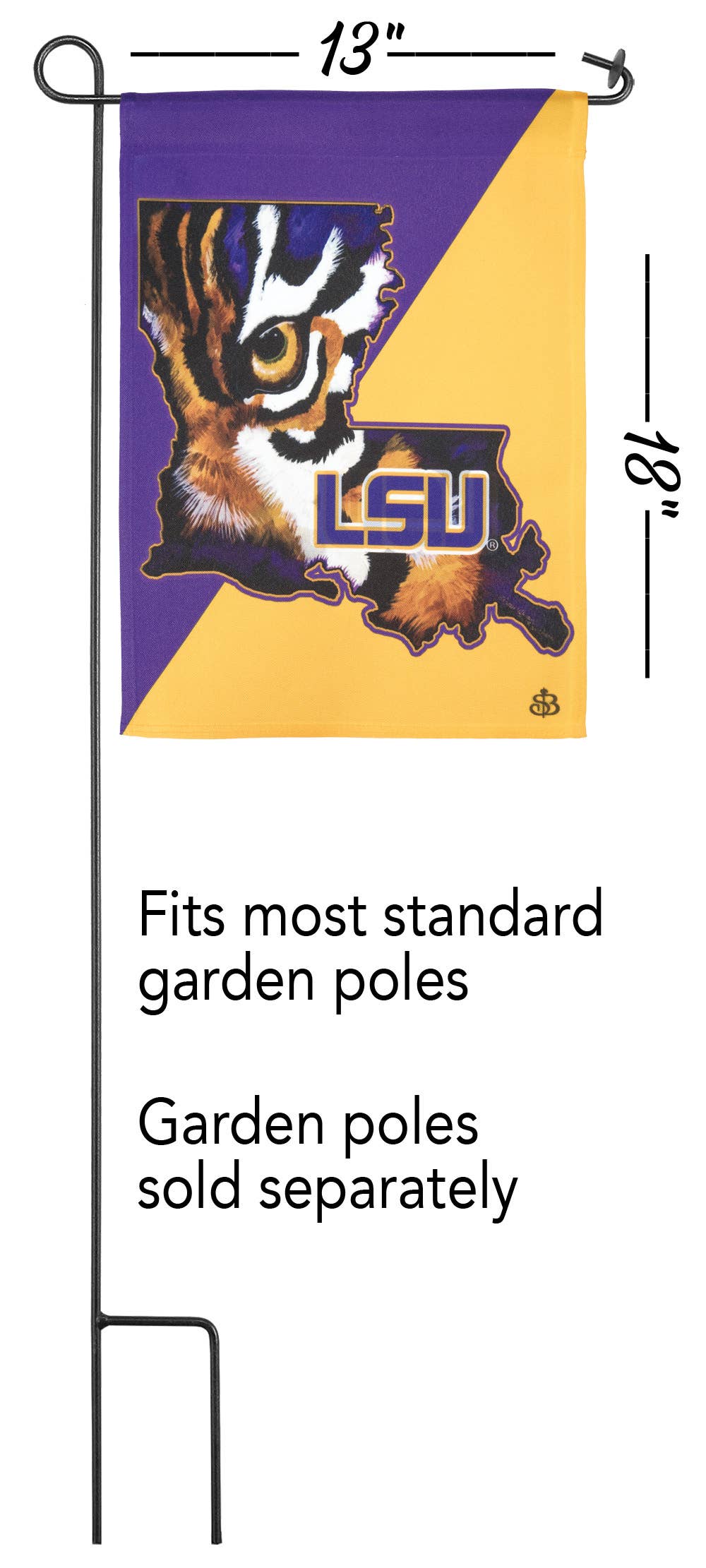 Eye Of The Tiger Garden Flag