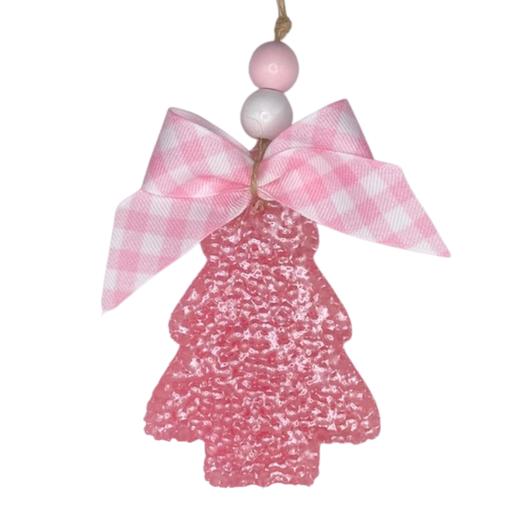 Pink Plaid Tree Signature Freshie