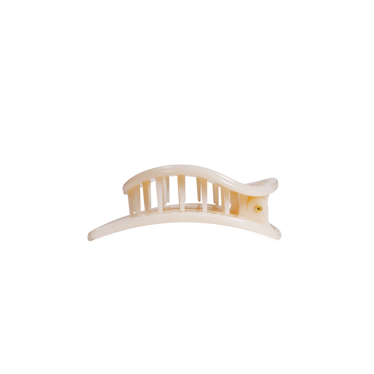 Almond Beige | Small | Flat Open Circle Hair Clip