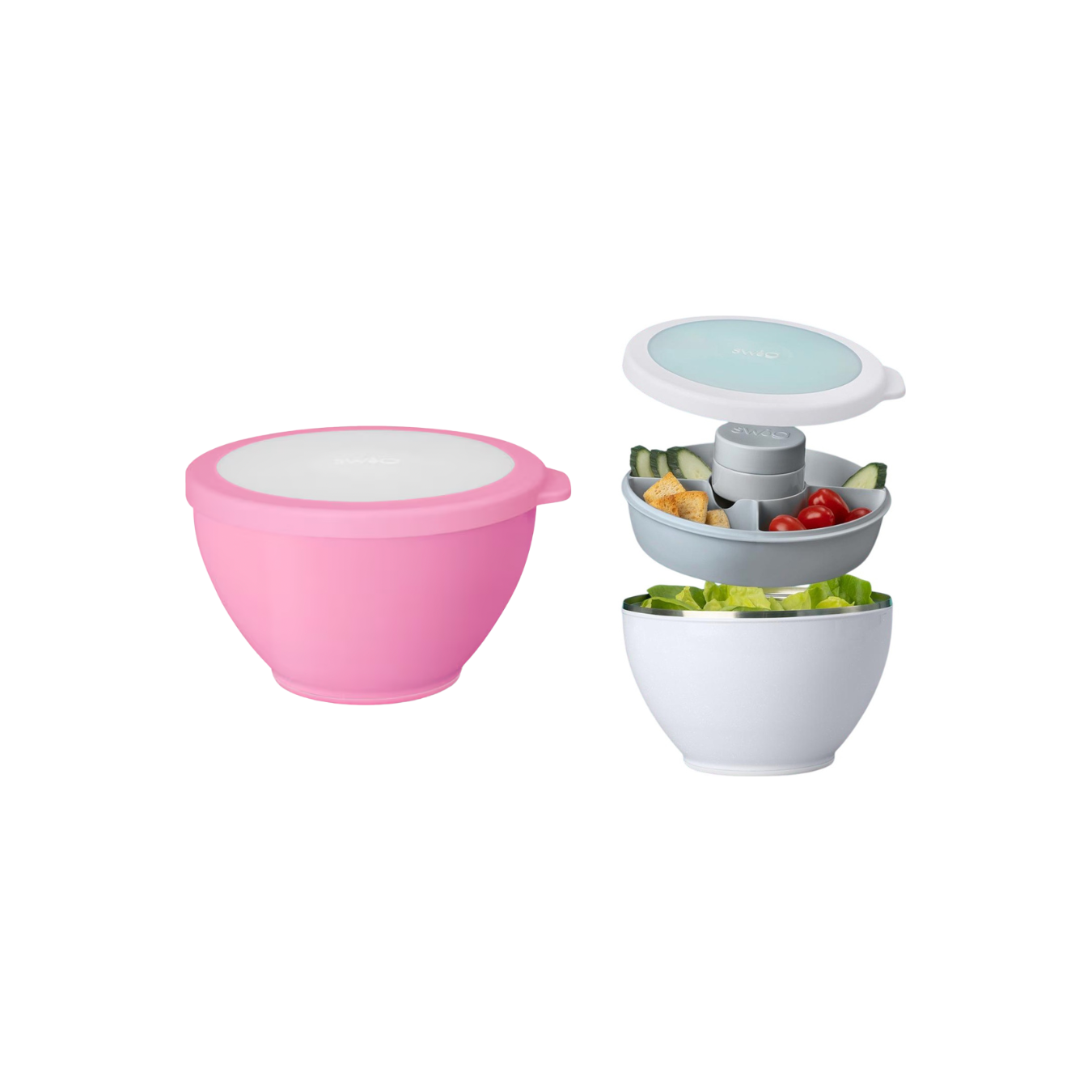Shimmer Bubblegum Lunch Bowl Set - 60oz