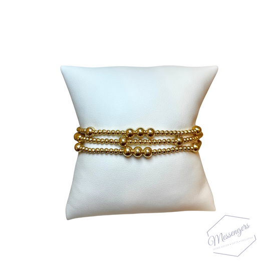 Hope Unwritten 5mm Bead Bracelet - Gold