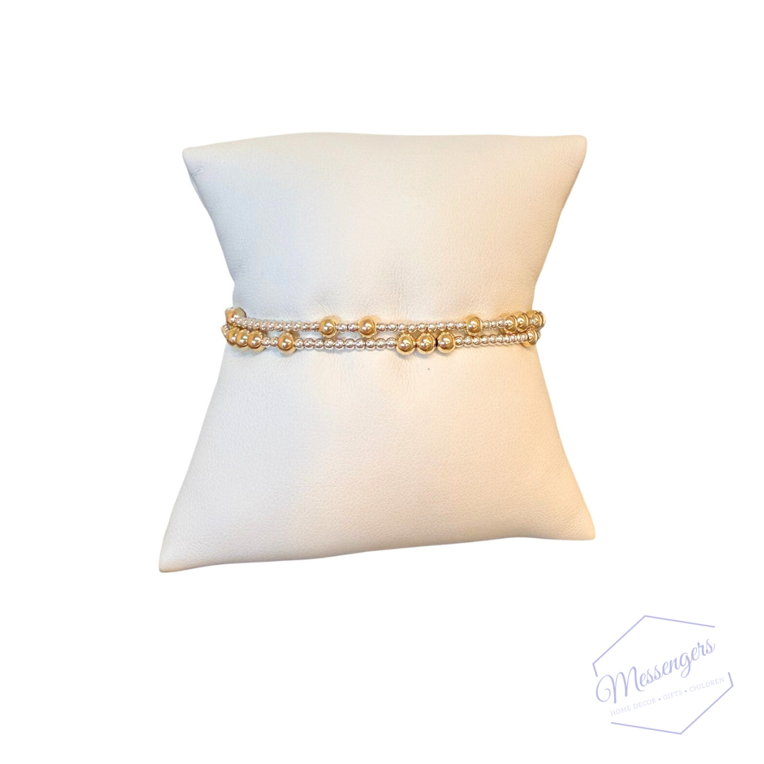 Hope Unwritten 4mm Bead Bracelet - Mixed Metal