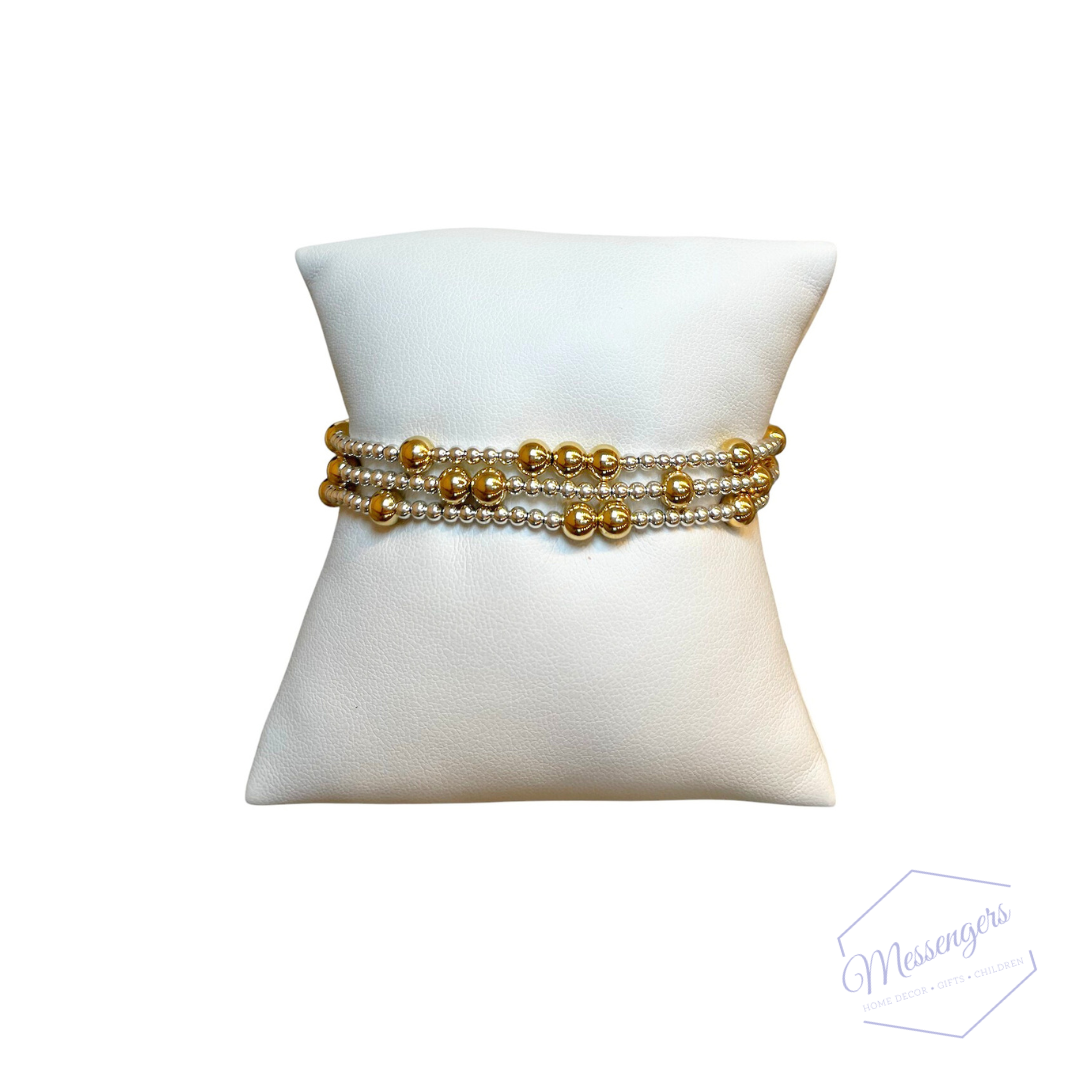 Hope Unwritten 5mm Bead Bracelet - Mixed Metal