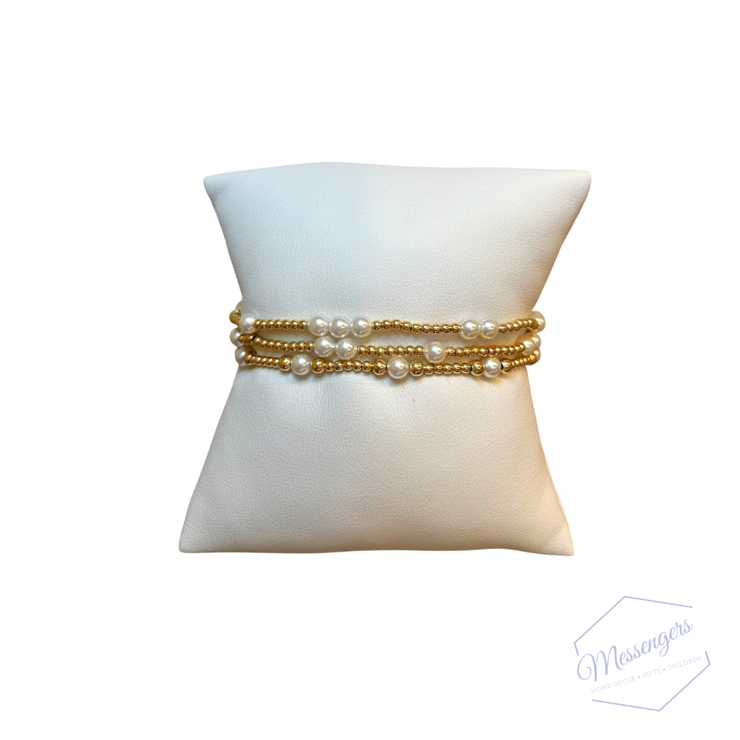 Hope Unwritten 4mm Bead Bracelet - Pearl