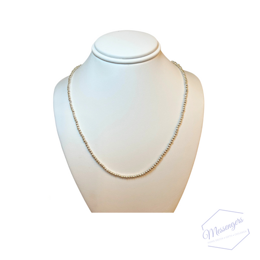 17" Choker Classic Sterling 2mm Bead