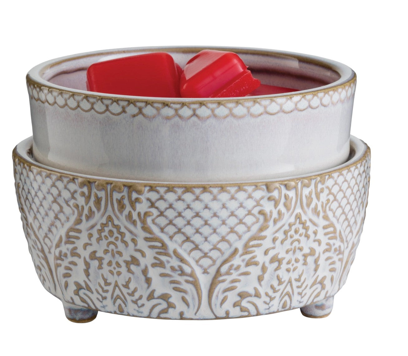 2-in-1 Classic Warmer: Vintage White