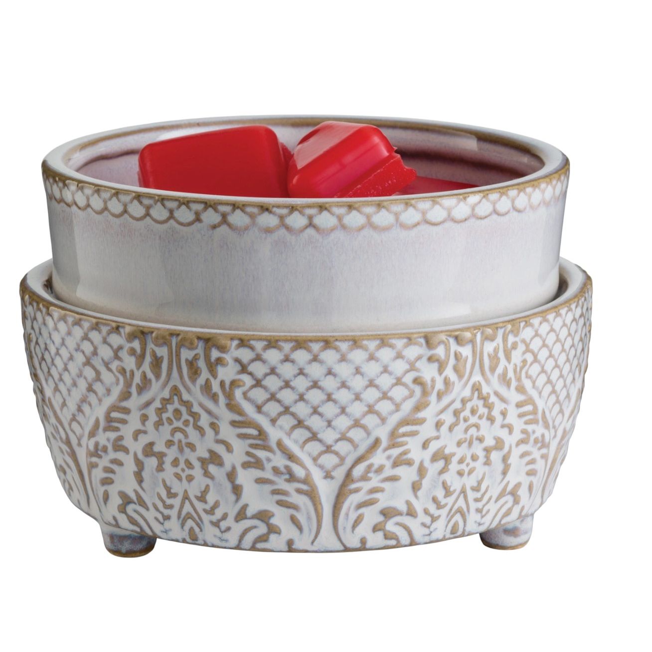 2-in-1 Classic Warmer: Vintage White