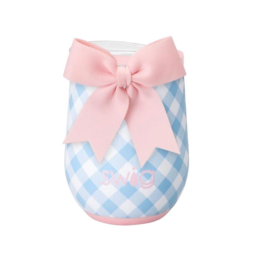 Gingham - Stemless Wine 12oz