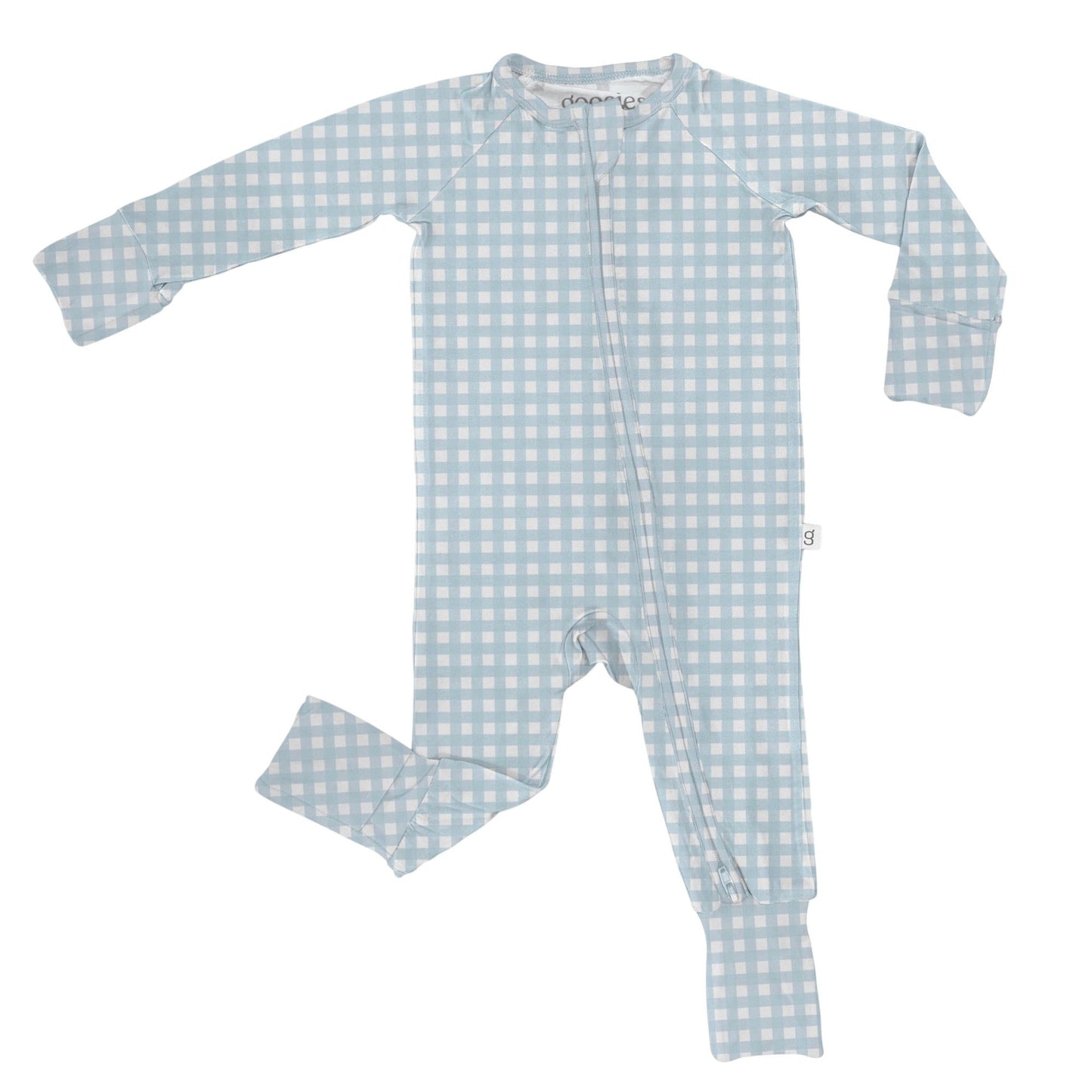 Cottage Blue Gingham Zip: