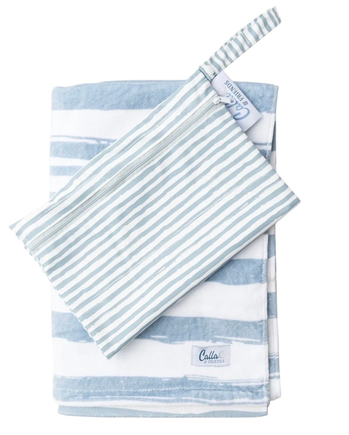 Blue Stripes - Kids Quick Dry Towel Set