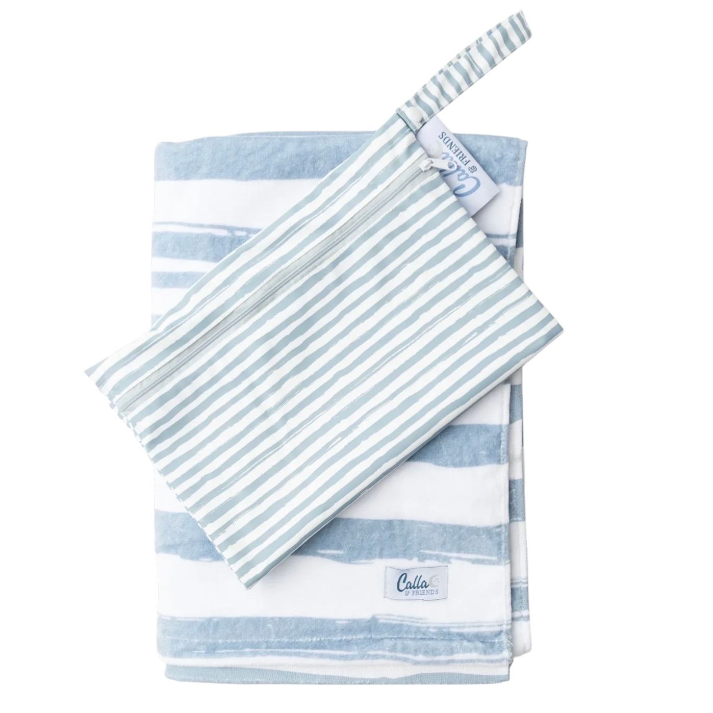 Blue Stripes - Kids Quick Dry Towel Set