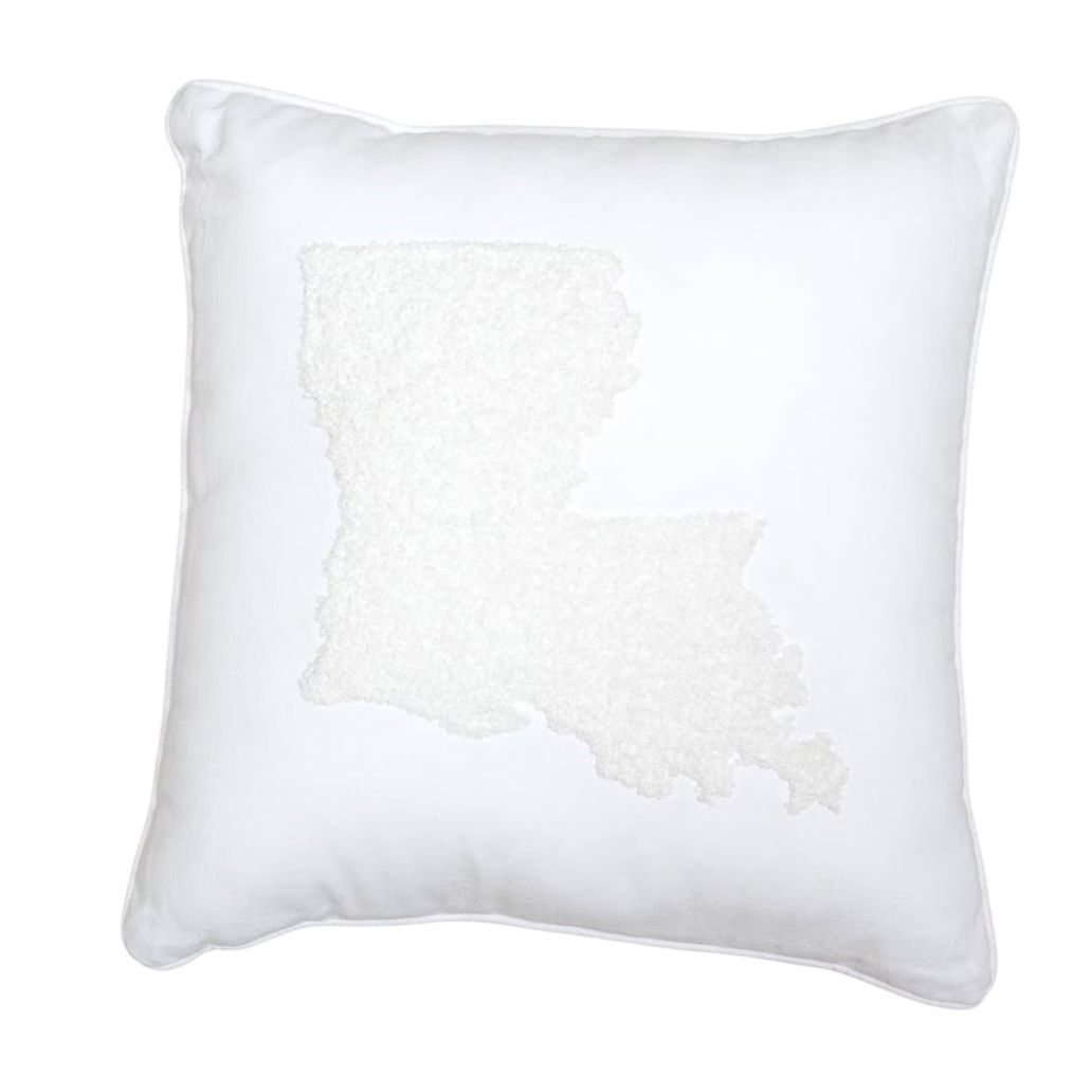 Louisiana Embroidered Pillow