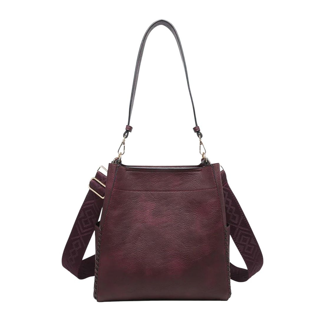 Penny 2-in-1 Bucket Bag: Cherry Lacquer