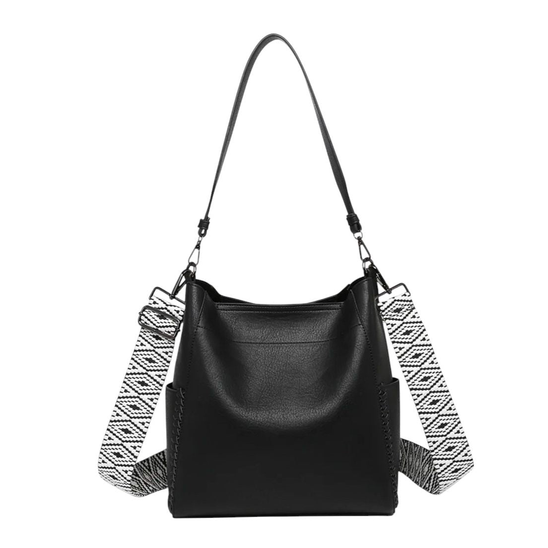 Penny 2-in-1 Bucket Bag: Black