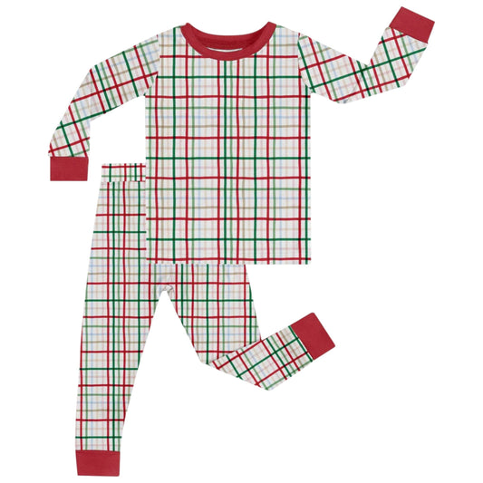 Festive Plaid 2pc Set: