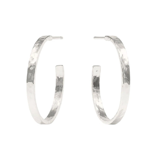 Crescent Hoop - Silver - L