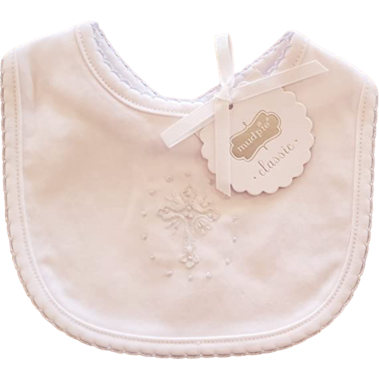 Christening Boy Bib
