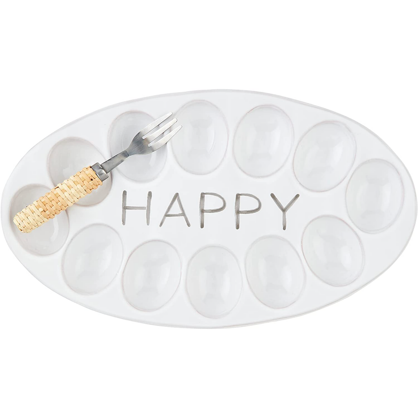 Happy Deviled Egg Tray Set