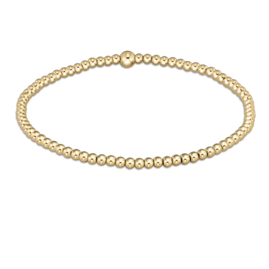 Classic Gold 2.5mm Bead Bracelet