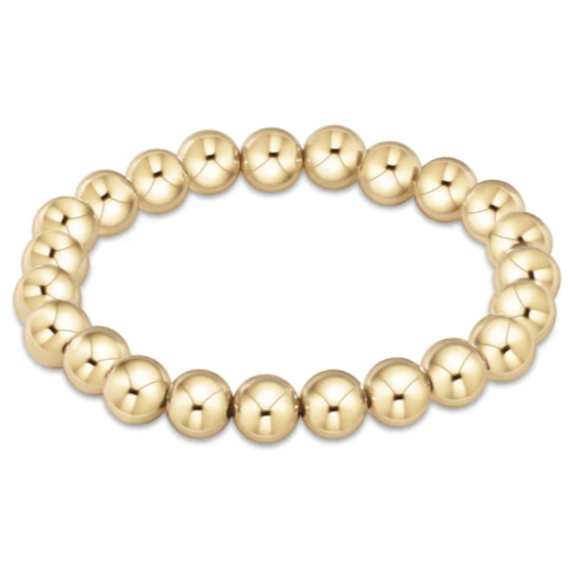 Classic Gold 8mm Bead Bracelet