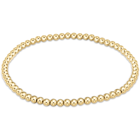 Classic Gold 3mm Bead Bracelet