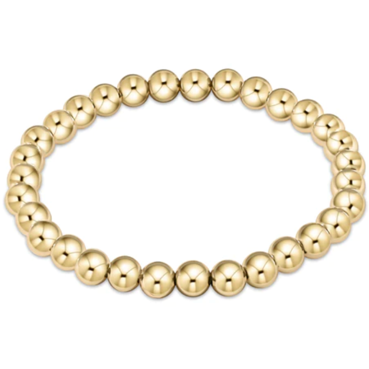 Classic Gold 6mm Bead Bracelet