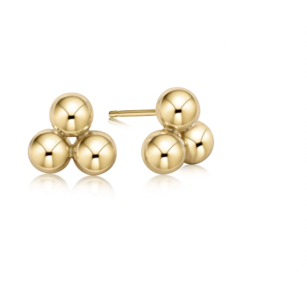Classic Cluster Stud 6mm Gold