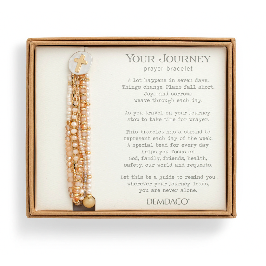 Journey Prayer Bracelet - Champagne Cross