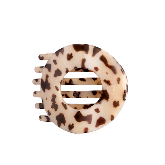 Blonde Tortoise | Large | Flat Circle Hair Clip