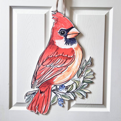 Red Cardinal Door Hanger