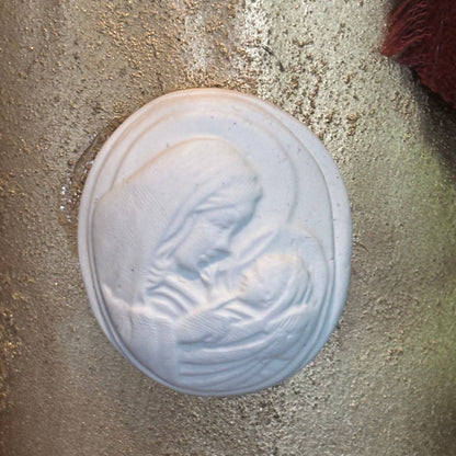 Vintage Intaglio Bell: Mary + Jesus