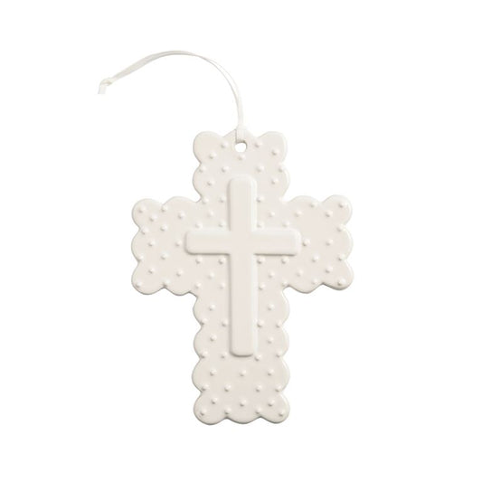 White Ceramic Cross