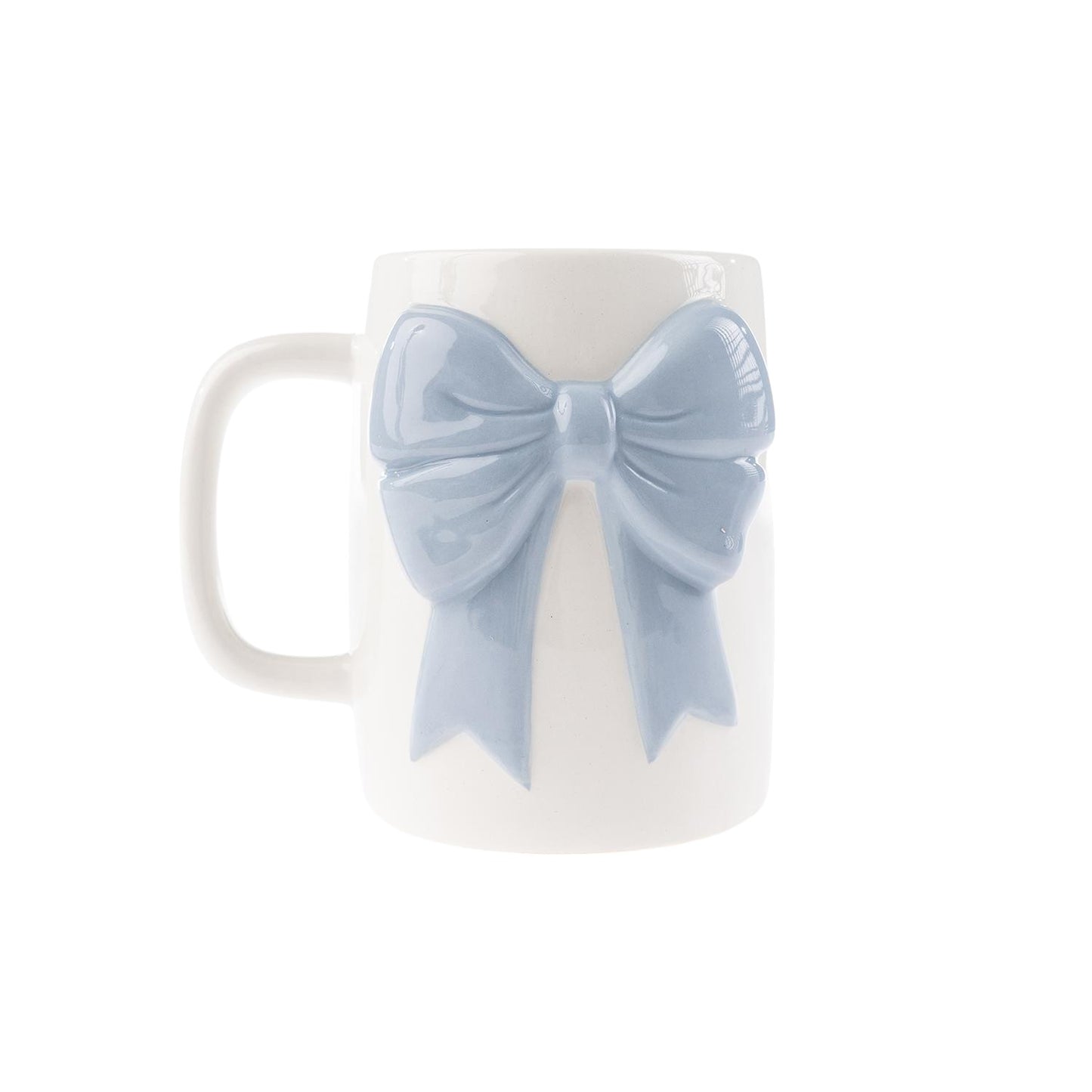 Blue Bow Ceramic Mug