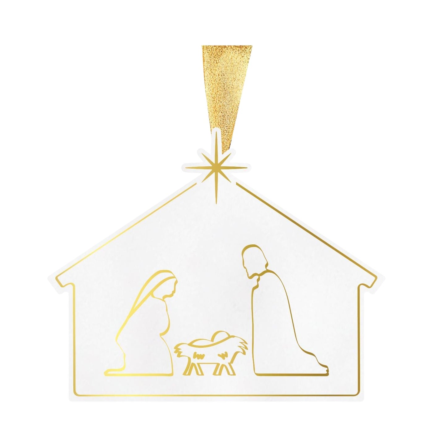 Nativity Ceramic Ornament
