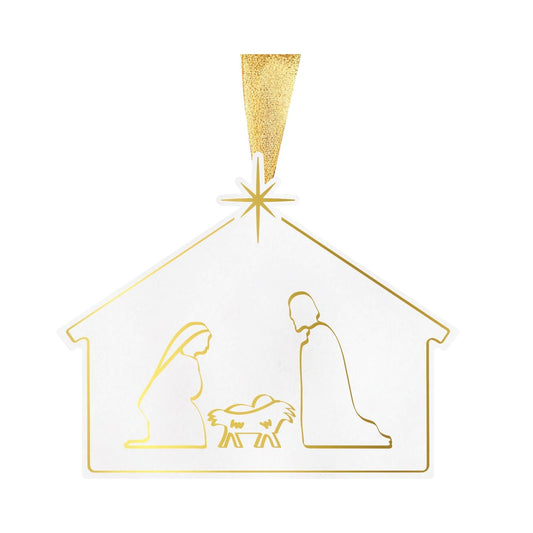 Nativity Ceramic Ornament