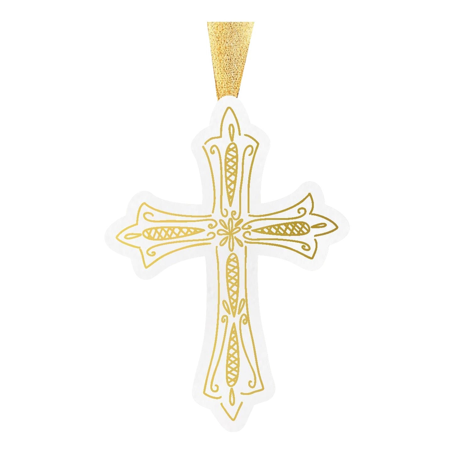 Cross Ceramic Ornament
