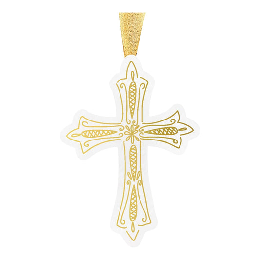 Cross Ceramic Ornament