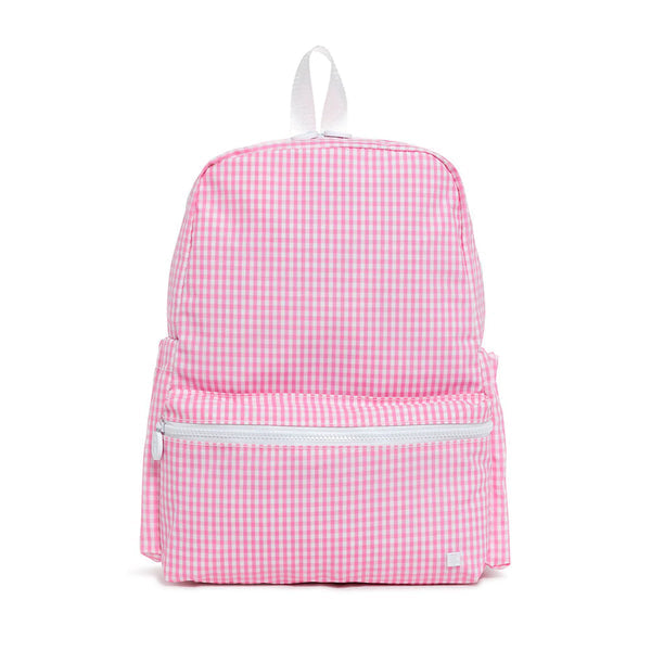 Trvl Backpack: Gingham Hot Pink