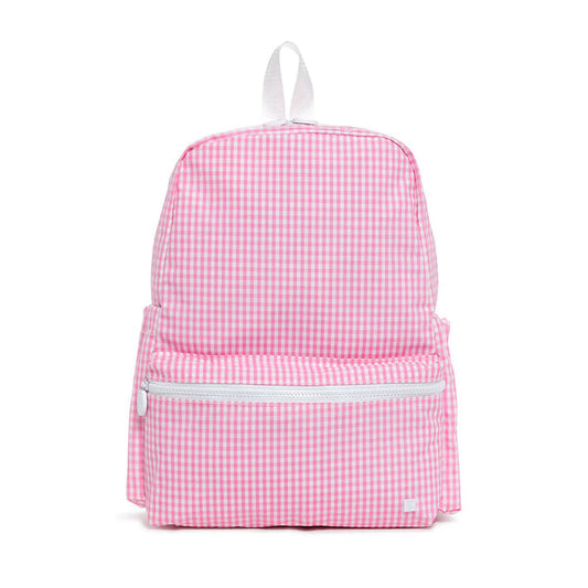 Trvl Backpack: Gingham Hot Pink