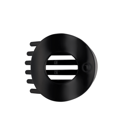 Jet Black | Large | Flat Circle Hair Clip