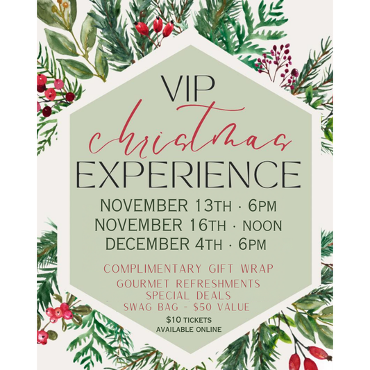 VIP Experience #2- SUN 11/16: Noon