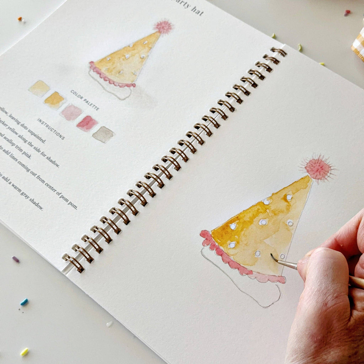 Celebrate - Watercolor Book w/ Paints