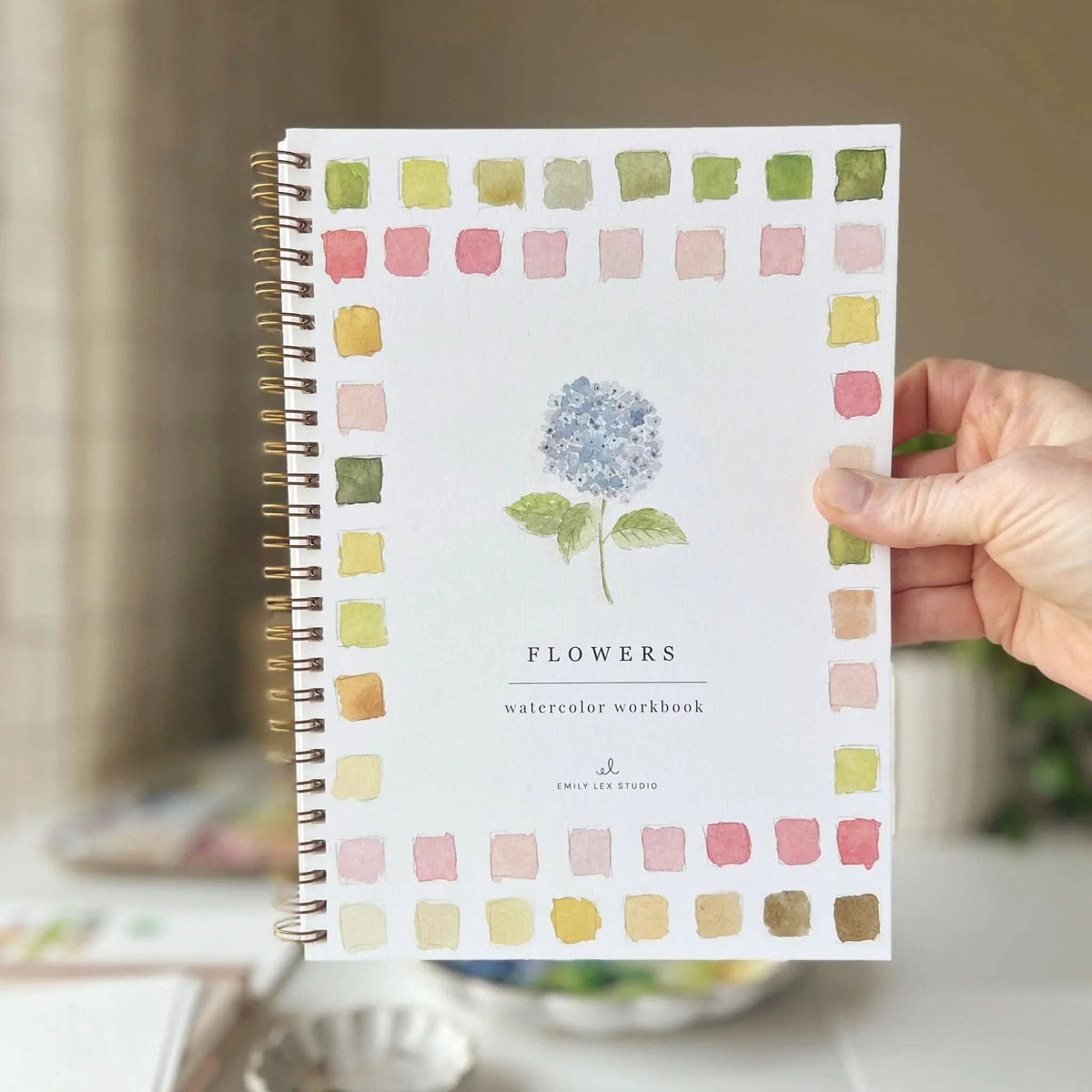 Flowers - Watercolor Book w/ Paints