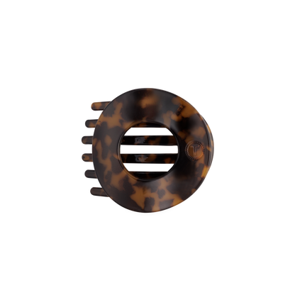 Tortoise | Medium | Flat Circle Hair Clip